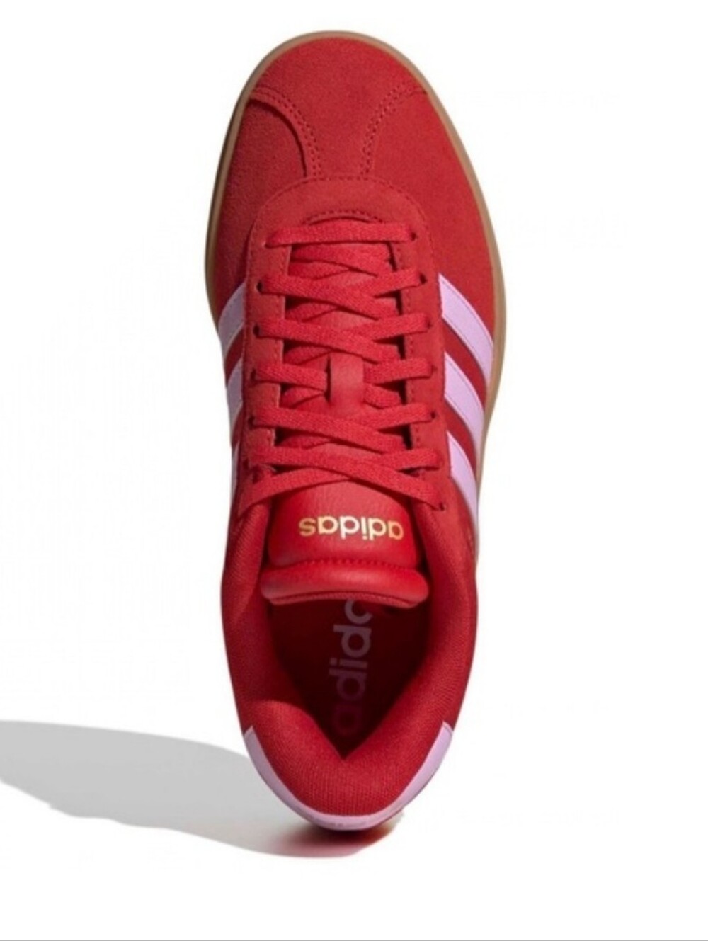 adidas 9.5 Women’s Scarlet VL Court Bold with Lilac - Picture 2 of 7